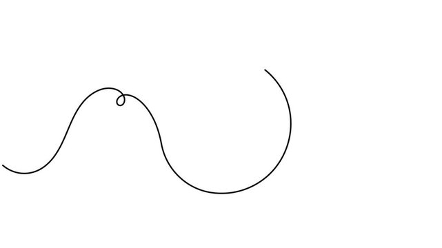 Animated of doubt question mark inside a circle icon sign continuous one line drawing moving on white background animation