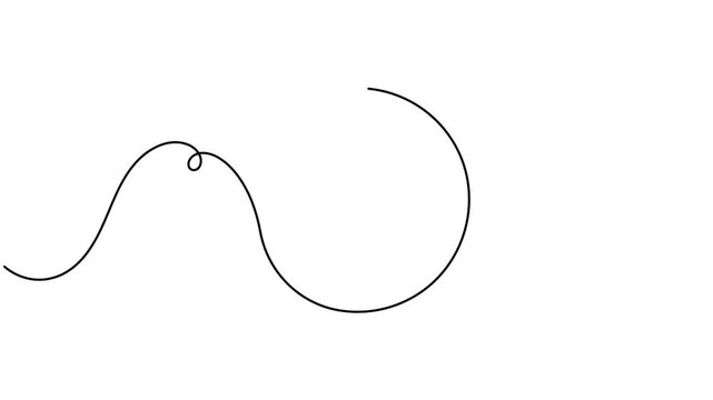 Animated of doubt question mark inside a circle icon sign continuous one line drawing moving on white background animation