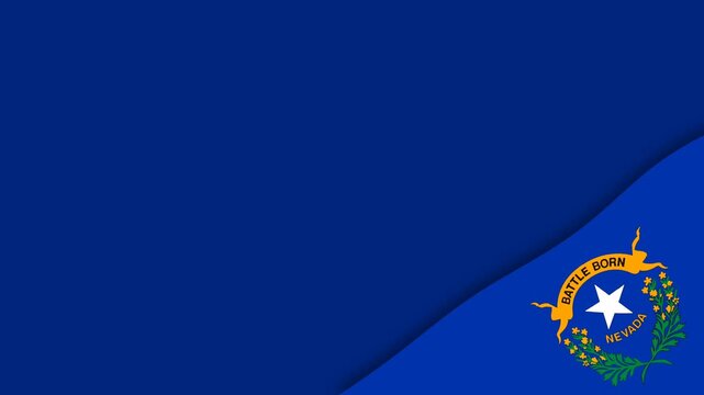 Nevada State Flag Background for Native American Day Celebration.