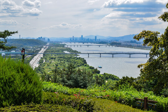 덕양산 행주산성 공원에서 바라본 풍경, Views from Haengjusanseong Fortress Park on Mt. Deogyangsan