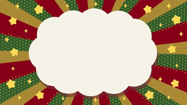 かわいいクリスマスのもこもこフレームアニメーション