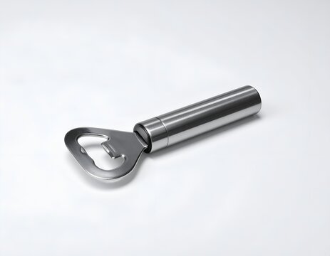 Modern stainless steel bottle opener