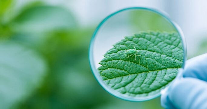 Close-up of insect on green leaf