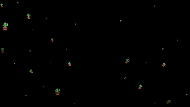 pixel art, cactus, pot, 8 bit, retro, potted plant, succulent, desert plant, terracotta, houseplant, greenery, flora, garden, botany, nature, spike, thorn, green, brown, game asset, 16 bit, arcade, ga