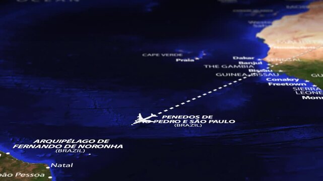 Flight From Minsk BELARUS to Asuncion PARAGUAY with flag pins