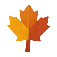 Fototapeta premium PNG Autumn maple leaf illustration.