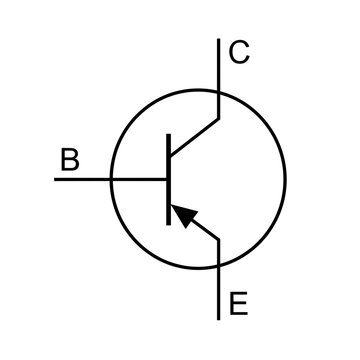 PNP Transistor Electronic Circuit Symbol 
