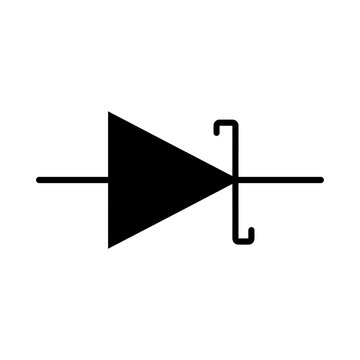 Schottky Diode Electronic Circuit Symbol