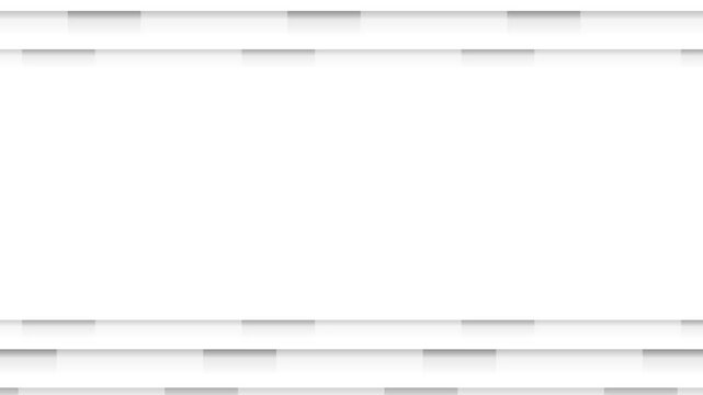 Minimalist white glitch background with horizontal flickering lines. 4K Video