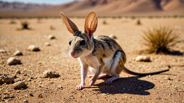jerboa in the desert
