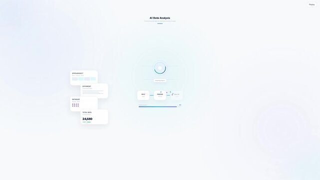 AI-Powered Data Processing and Business Insight Animation