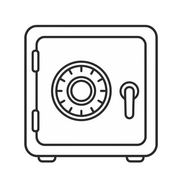 Safe with dial and handle icon