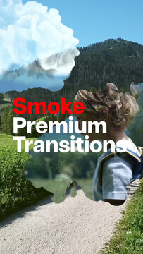Premium Transitions Smoke 12 Variations VERTICAL &ndash; Cinematic Smoke Transitions, Atmospheric Fog Wipes and Realistic Cloud Reveal Effects for Professional Video Editing and Motion Graphics