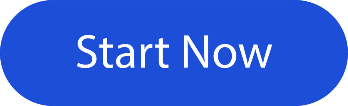 Start Now Blue CTA Button PNG with Transparent Background