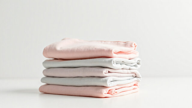 Folded Blouses Stack for Fashion Marketing