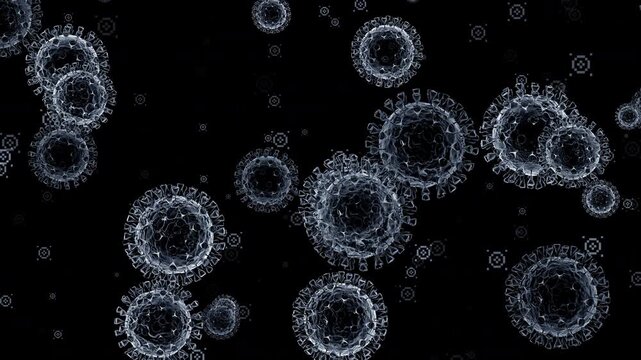 Dynamic background of bacteria and viruses suitable for medical research