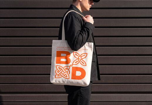 Canvas Tote Bag PSD Mockup Template