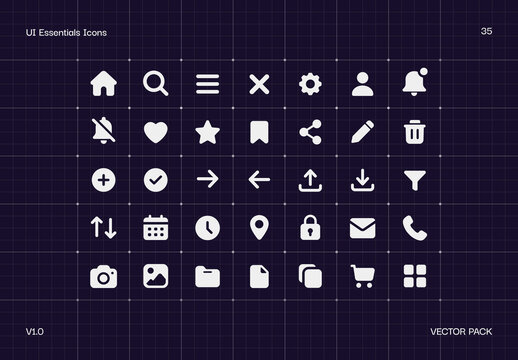 UI Essentials Icon Set