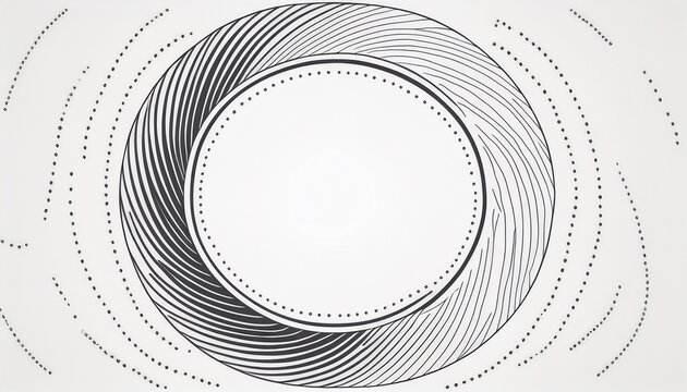 simple hand drawn round dashed frame with a sketch effect minimal circular border for logos labels invitations planners and modern designs