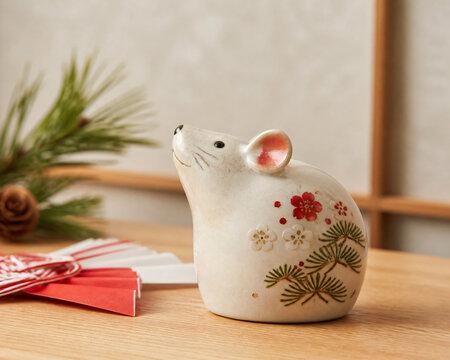 Eto zodiac animal figurine new year still life
