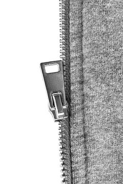 Jacket zipper closeup