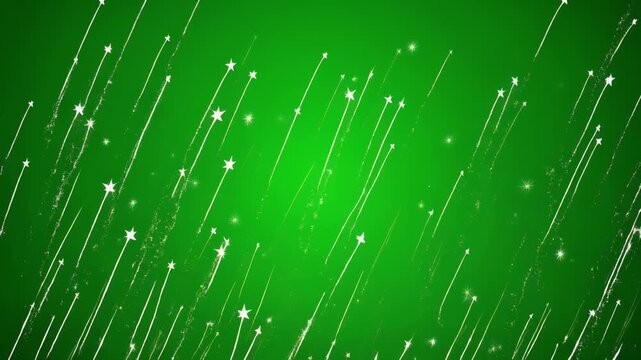 Green energy particles rising against dark gradient background with subtle bokeh