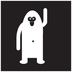 Fototapeta premium funny cartoon zombie