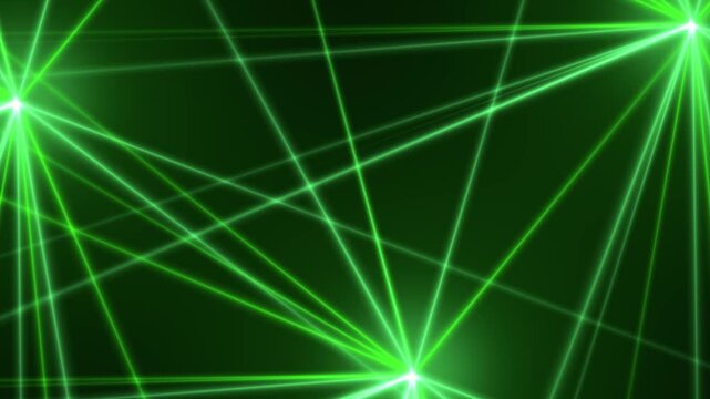 Green Laser Light Beams flicker animation,Glowing Disco Lines Party, Club & Concert Videos and technology stream social media motion background