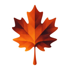 Naklejka premium PNG Vibrant autumn maple leaf illustration.