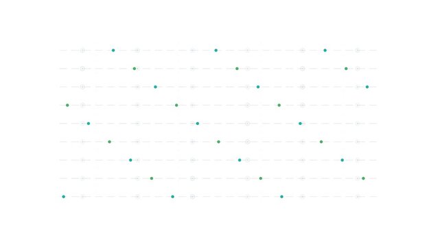 Minimalist geometric pattern featuring teal dots on white background for modern corporate and tech web design