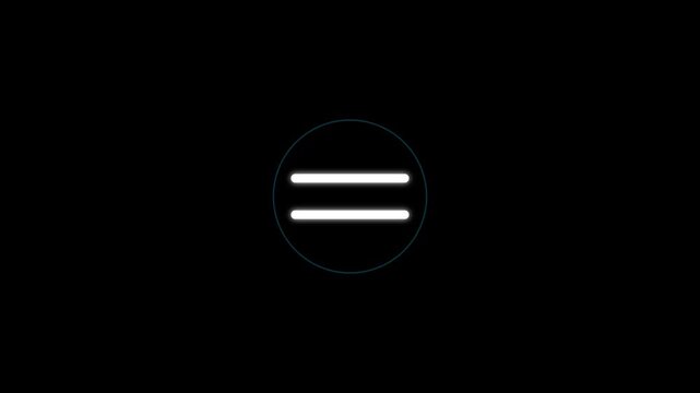 4K Animated Menu Icon, Minimal Hamburger Navigation Button Motion Graphic