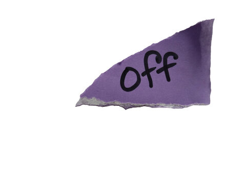 Simple purple off toggle switch icon