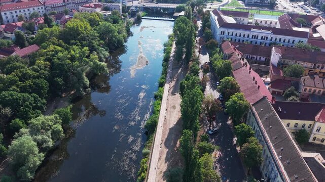 Oradea city center,Romania, drone footage 4k ProRes rec.709 dlog