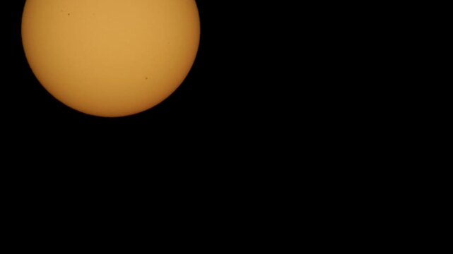close-up of the sun and sunspots