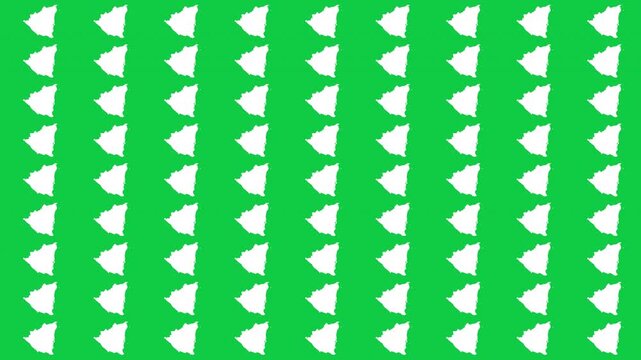 Nicaragua map pattern scrolling perfect 15 second loop with green background