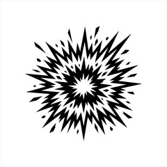 Obraz premium Explosion Burst Comic Effect Icon Vector Illustration
