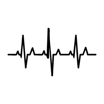 heartbeat spectrum vector silhouette