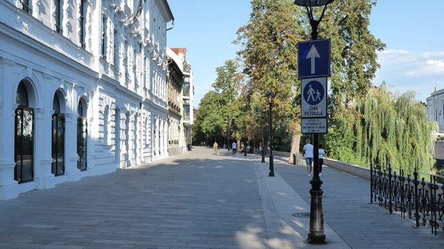 Oradea city in Romania 4k footage