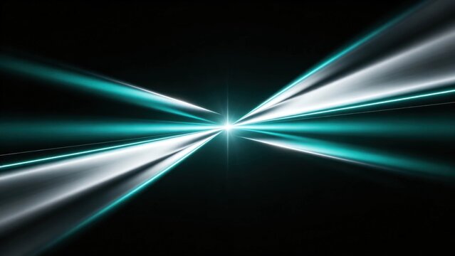 Silver and teal anamorphic streak
