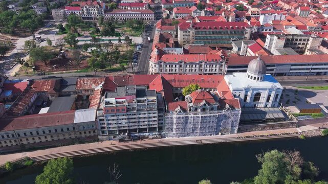 Oradea city in Romania, drone footage 4K ProRes rec.709 dlog