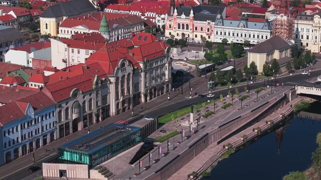 Oradea city in Romania, drone footage 4K ProRes rec.709 dlog