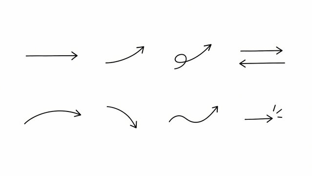Hand Drawn Arrows and Direction Symbols Collection
