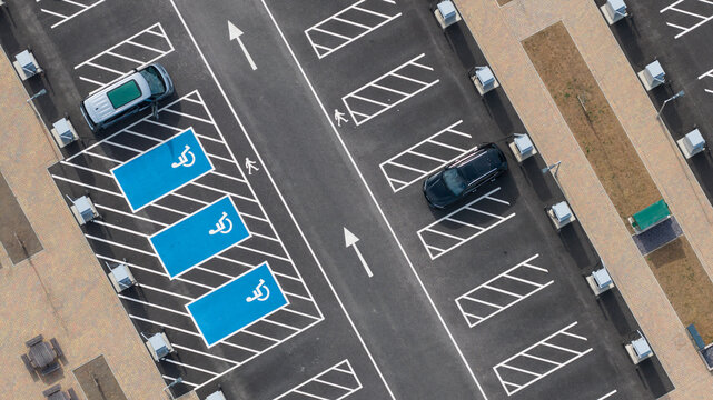 Aerial view of Winchester Ultra Rapid EV Charging Superhub