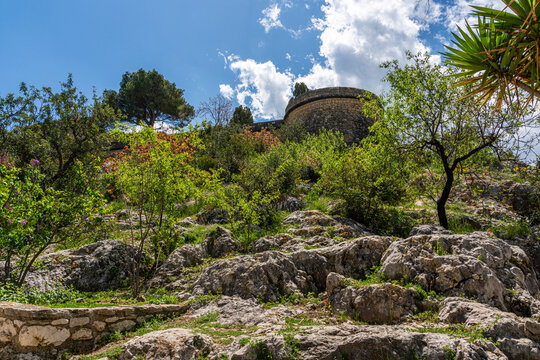 Scenic view in Guadalest, beautiful village in the Valencian Community, Spain.