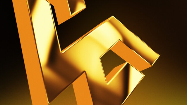 3D Golden Luxury Logo Reveal &ndash; Premium Camera Zoom Brand Intro for High End Corporate Video
