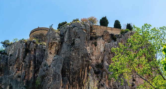 Scenic view in Guadalest, beautiful village in the Valencian Community, Spain.