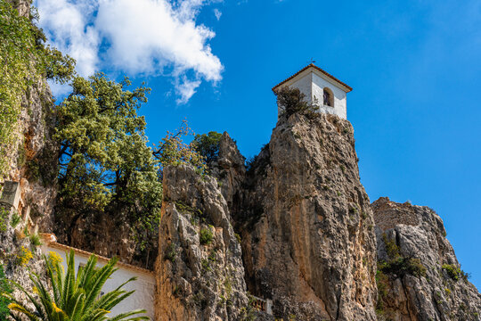 Scenic view in Guadalest, beautiful village in the Valencian Community, Spain.