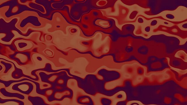 Dark Burgundy Rust Camouflage Fluid Marble Motion Loop