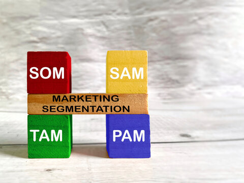 SOM SAM TAM PAM Market Segmentation Concept
