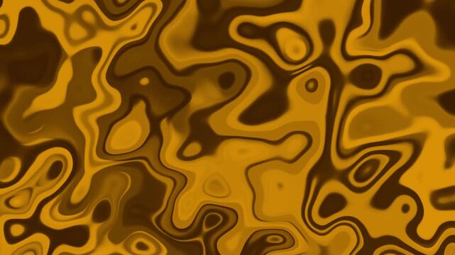 Rich Ocher Brown And Mustard Fluid Wave Motion Texture